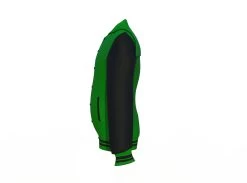 Dark Green Varsity Letterman Jacket With Black Sleeves 26 Dark Green Varsity Letterman Jacket With Black Sleeves -Leather Clothing Store Collar 3 1f377560 3a3d 425e bbe4 cfaaa3b26c59