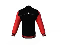 Black Varsity Letterman Jacket With Red Sleeves -Leather Clothing Store Collar 3 a076c5af 5491 4e15 96d1 4dc073008d94
