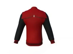 Maroon Varsity Letterman Jacket With Black Sleeves -Leather Clothing Store Collar 3 b098661a ad02 4cdc a98d 83b7ebbc2af9