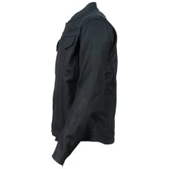 Storm Rider Matte Leather Trucker Motorcycle Jacket -Leather Clothing Store D1170618ok