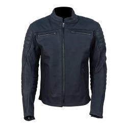 Alexander Matte Leather Cafe Racer Motorcycle Jacket