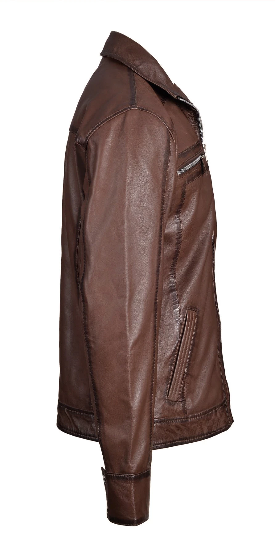 Thatchers Premium Hand Waxed Brown Leather Jacket 7 Thatchers Premium Hand Waxed Brown Leather Jacket - Image 5