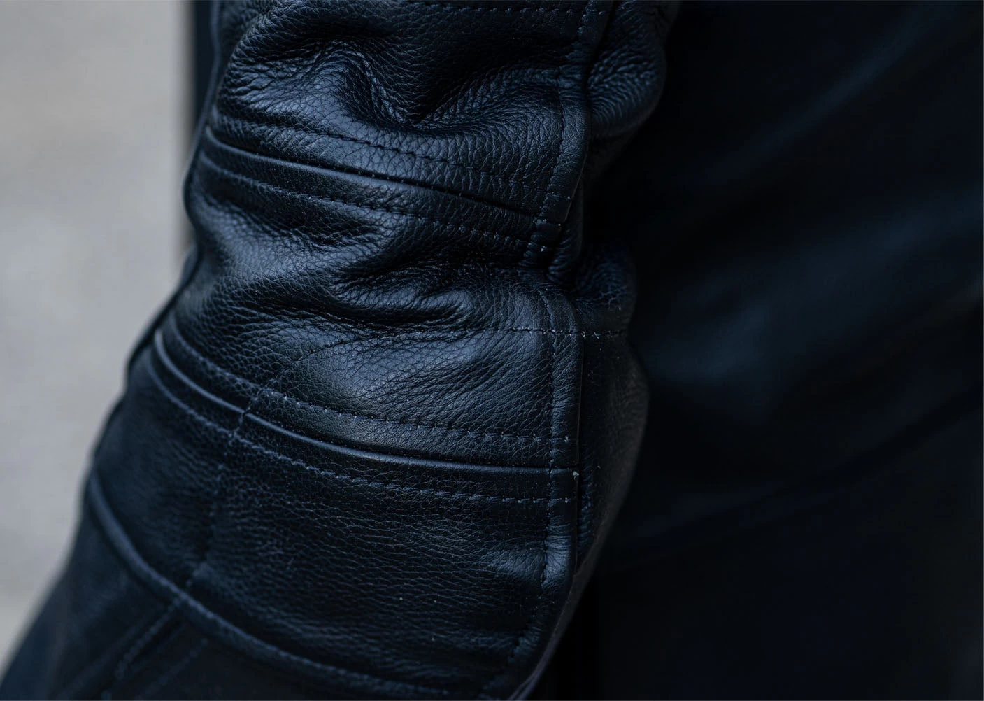 "The Real Racer" Black Premium Leather Armored Motorcycle Jacket 14 "The Real Racer" Black Premium Leather Armored Motorcycle Jacket - Image 12