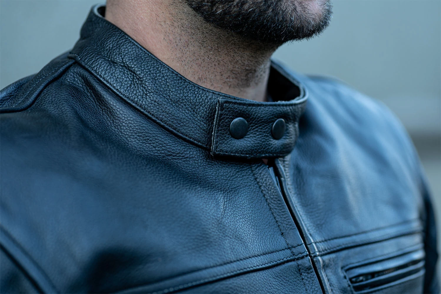 "The Real Racer" Black Premium Leather Armored Motorcycle Jacket 15 "The Real Racer" Black Premium Leather Armored Motorcycle Jacket - Image 13