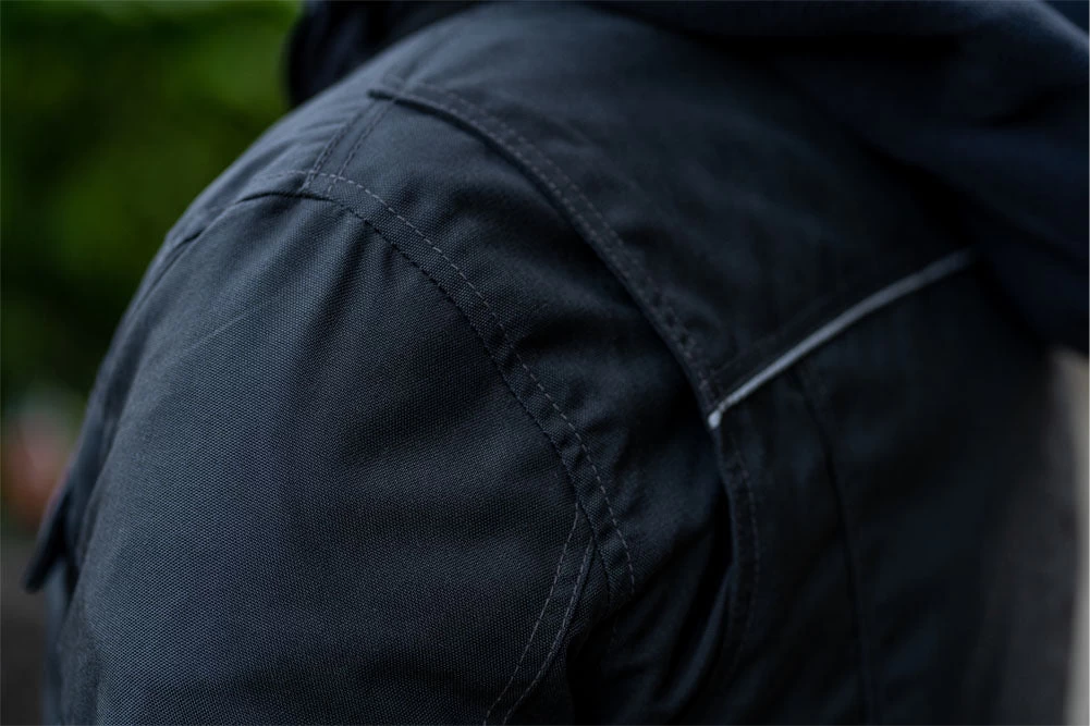 "Grey Utility" Air Ventilation And Hooded Breathable And Waterproof Textile Motorcycle Jacket With Armor Protectors 12 "Grey Utility" Air Ventilation And Hooded Breathable And Waterproof Textile Motorcycle Jacket With Armor Protectors - Image 10