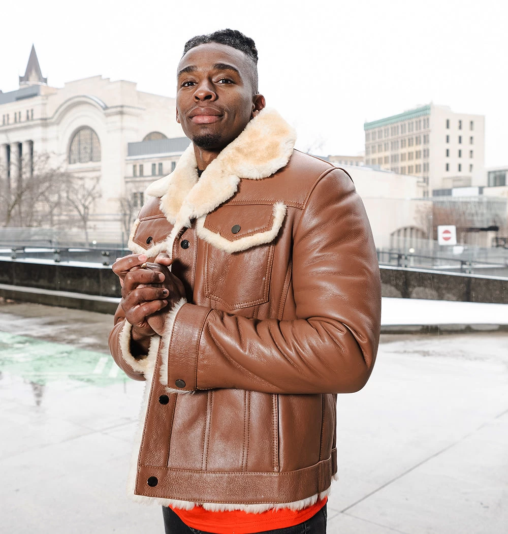 Mike's Western Trucker Shearling Coat 4 Mike's Western Trucker Shearling Coat - Image 2