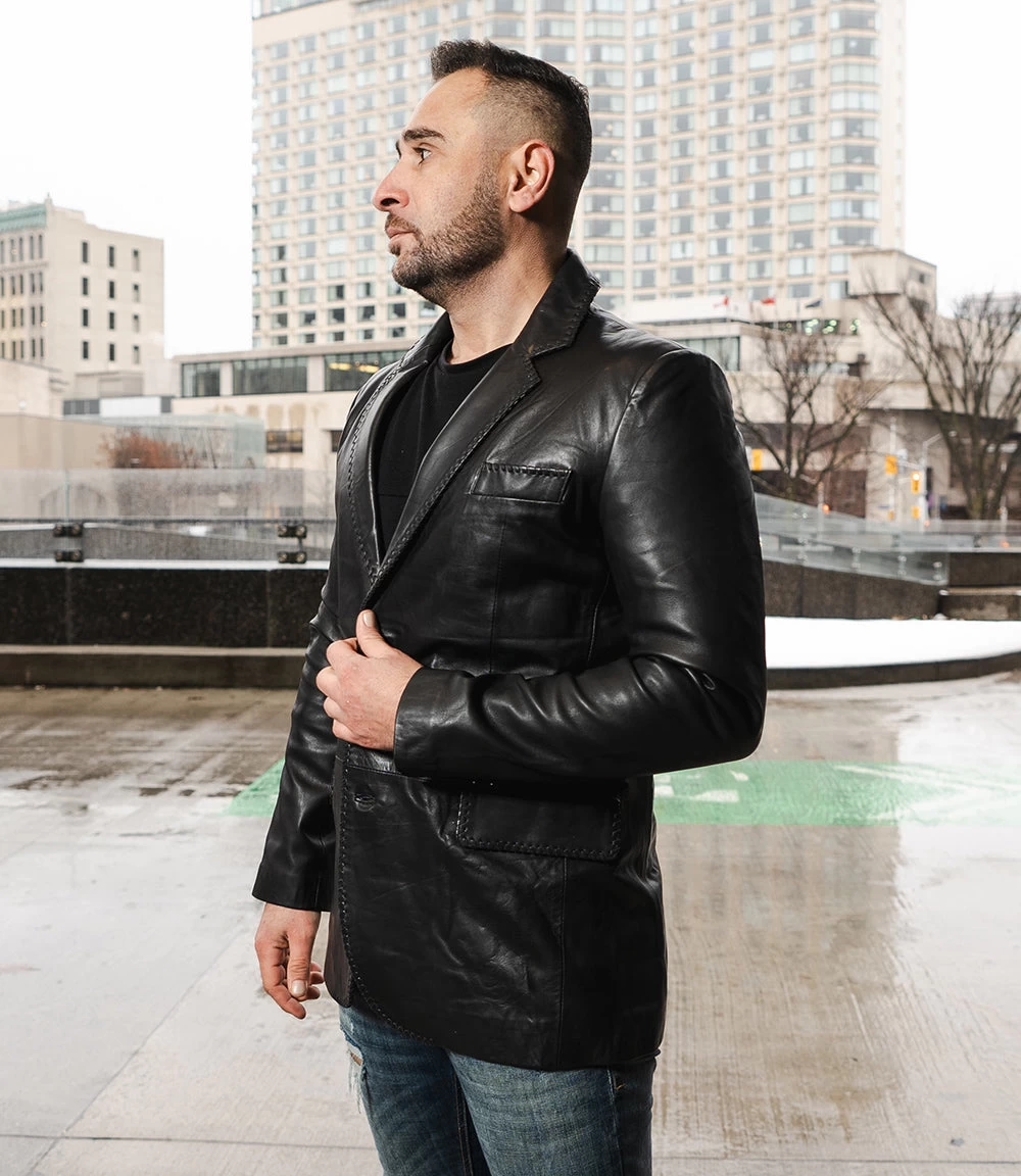 Theodore Black Western Style Blazer 5 Theodore Black Western Style Blazer - Image 3