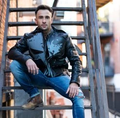 Punisher's Motorcycle Leather Jacket 14 Punisher's Motorcycle Leather Jacket -Leather Clothing Store DSC09280