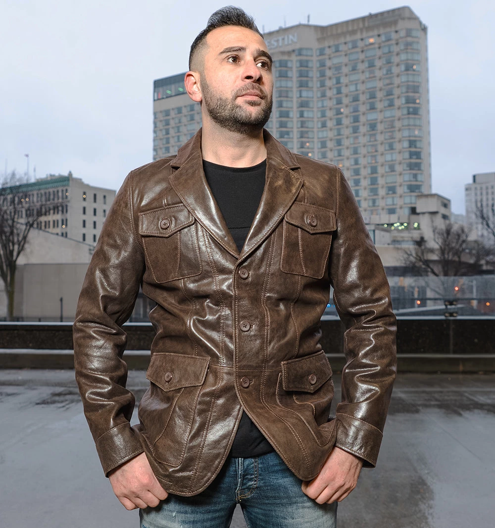 Jules Vintage Copper Safari Coat Blazer 4 Jules Vintage Copper Safari Coat Blazer - Image 2