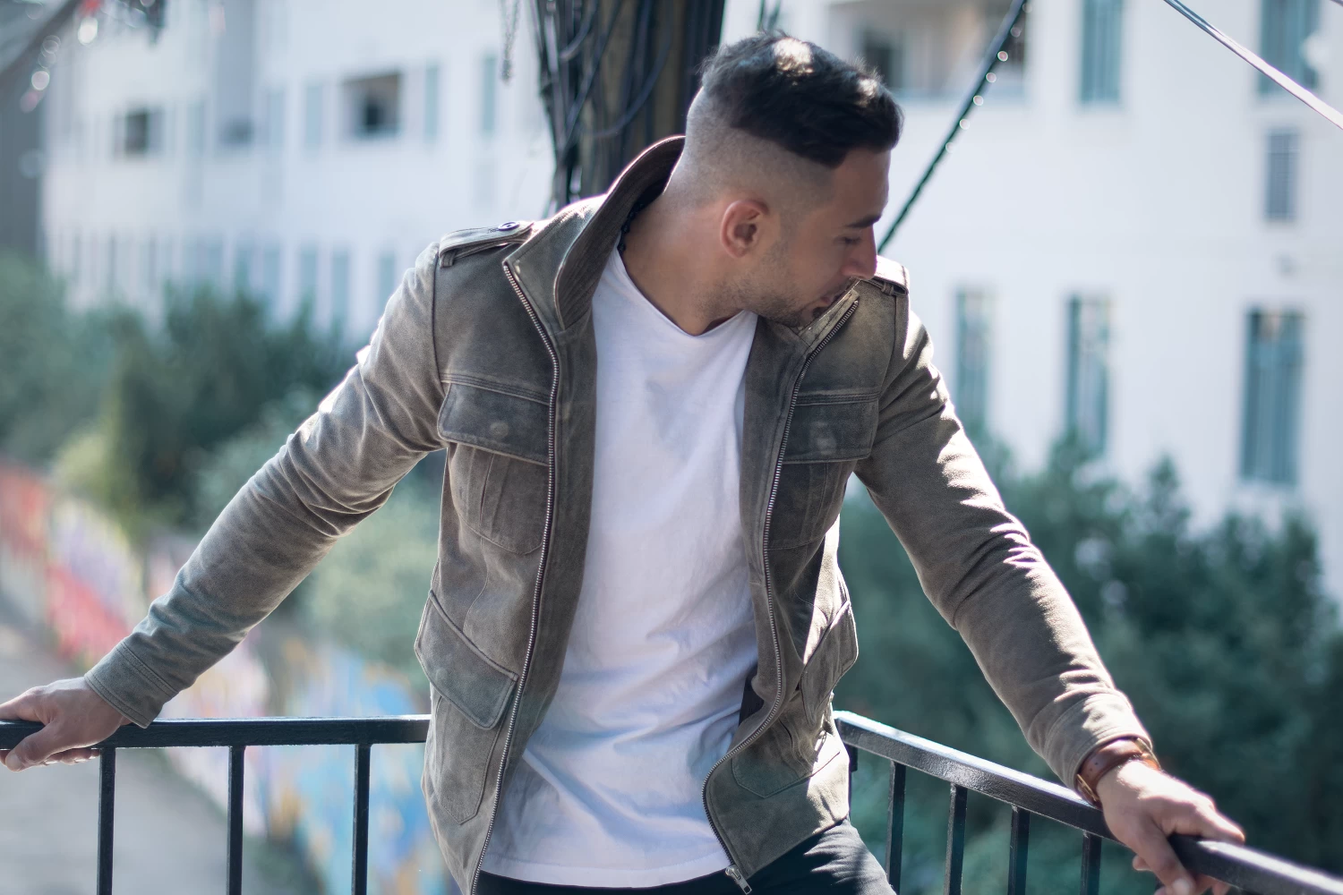 Vintage Blast Leather Jacket With Point Collar 4 Vintage Blast Leather Jacket With Point Collar - Image 2