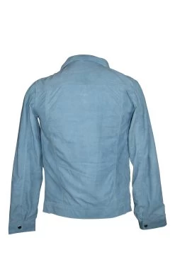 Sky Blue Suede Shirt 8 Sky Blue Suede Shirt -Leather Clothing Store DSC 3183