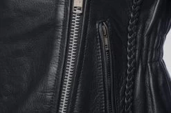 Anna Biker Heavy Leather Jacket With Braiding 13 Anna Biker Heavy Leather Jacket With Braiding -Leather Clothing Store DSC 7208
