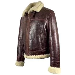 Wayne Nash Brown Vintage Oxblood B3 Bomber Jacket 11 Wayne Nash Brown Vintage Oxblood B3 Bomber Jacket -Leather Clothing Store DarkBrownShirtStyleShearling 2