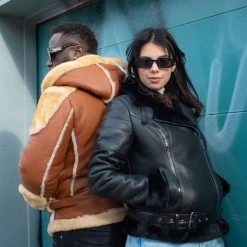 Tasha’s Black Sheepskin Shearling B-3 Bomber Style Jacket 12 Tasha’s Black Sheepskin Shearling B-3 Bomber Style Jacket -Leather Clothing Store FashionDec19 208