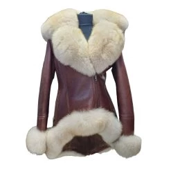 Gianna's Brown Shearling Fur Coat
