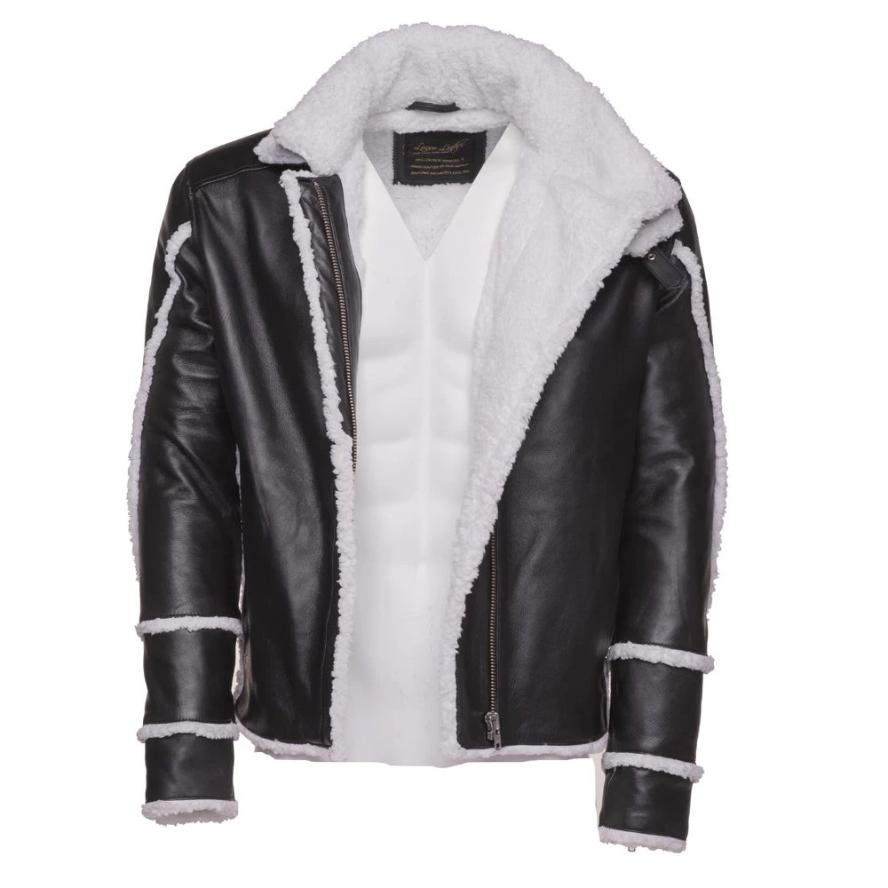 Harry's Sherpa Leather Jacket With Double Collar 4 Harry's Sherpa Leather Jacket With Double Collar - Image 2