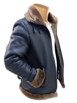 Viktor's Black Aviator Bomber Shearling Jacket 25 Viktor's Black Aviator Bomber Shearling Jacket -Leather Clothing Store IMG 20190927 WA0045