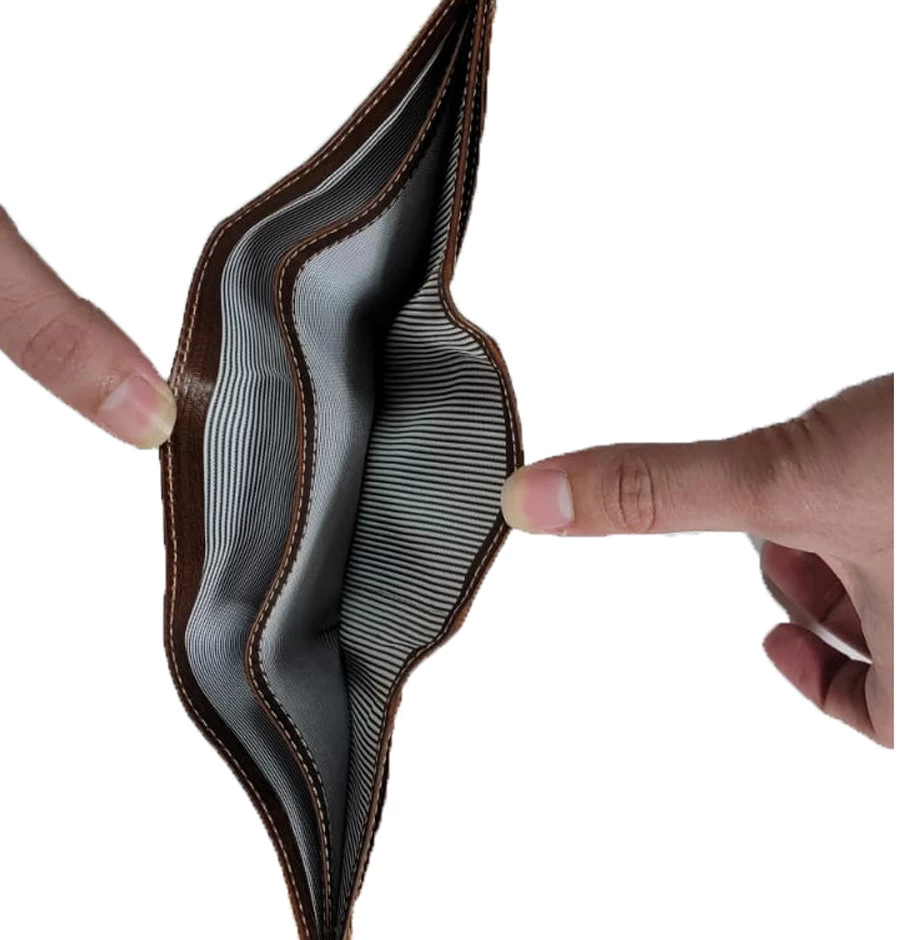 Burgundy Tri-fold Horsehide Leather Wallet 5 Burgundy Tri-fold Horsehide Leather Wallet - Image 3