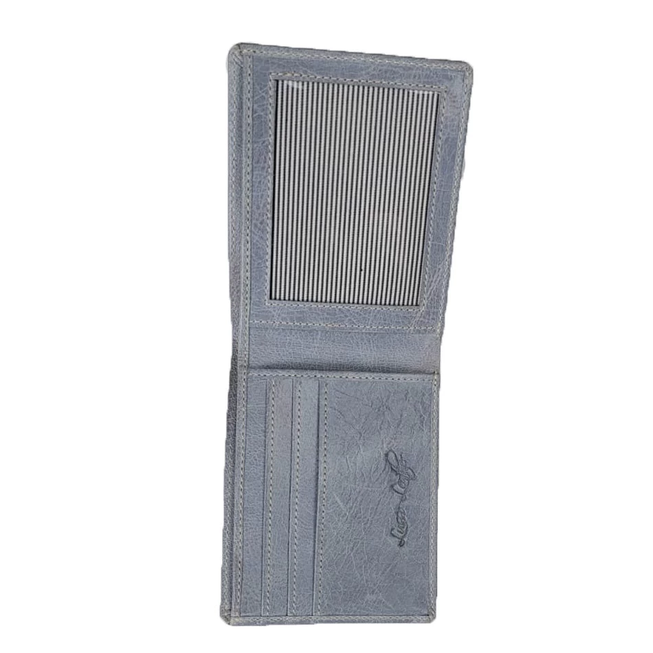 Grey Leather Wallet 7 Grey Leather Wallet - Image 5