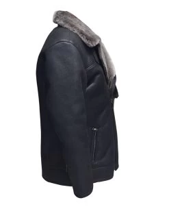 Drake's Black Shearling Car Coat -Leather Clothing Store IMG 20210527 WA0014