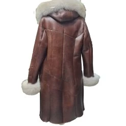 Burnett Brown Shearling Coat With Large Fox Fur Hoodie And Trim 7 Burnett Brown Shearling Coat With Large Fox Fur Hoodie And Trim -Leather Clothing Store IMG 20221105 WA0001