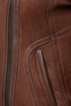 Reyna's Tan Sheepskin Shearling B-3 Bomber Style Jacket 11 Reyna's Tan Sheepskin Shearling B-3 Bomber Style Jacket -Leather Clothing Store Jackets 19 3