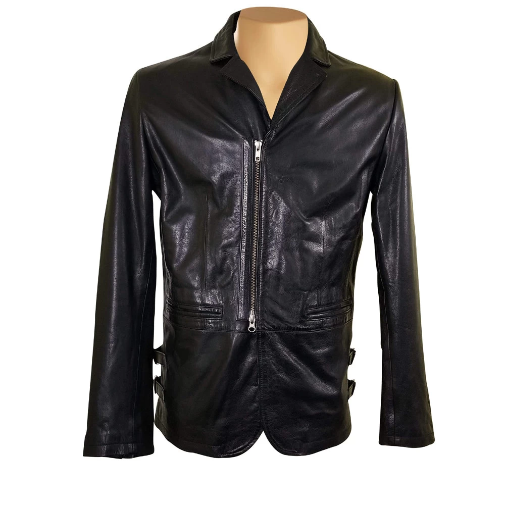 Jonas Car Coat Style Leather Jacket 3 Jonas Car Coat Style Leather Jacket