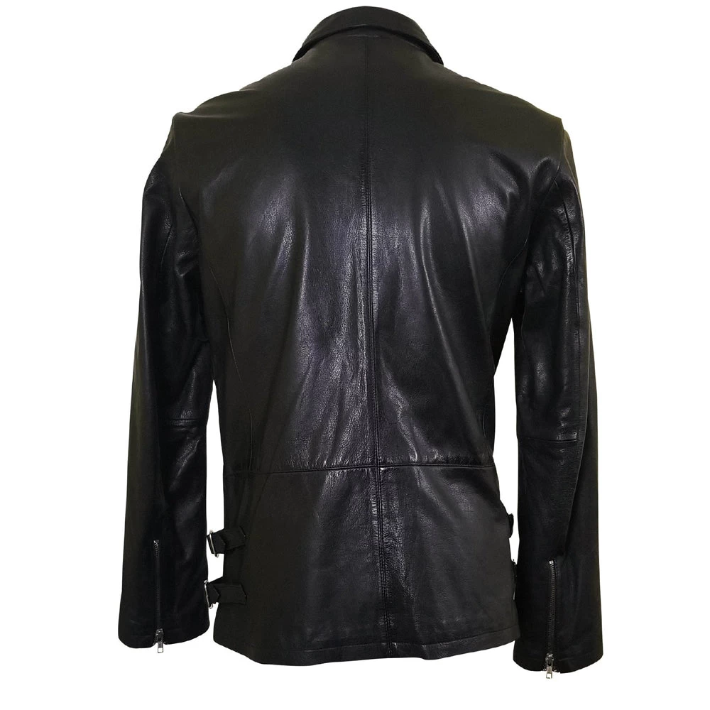 Jonas Car Coat Style Leather Jacket 4 Jonas Car Coat Style Leather Jacket - Image 2