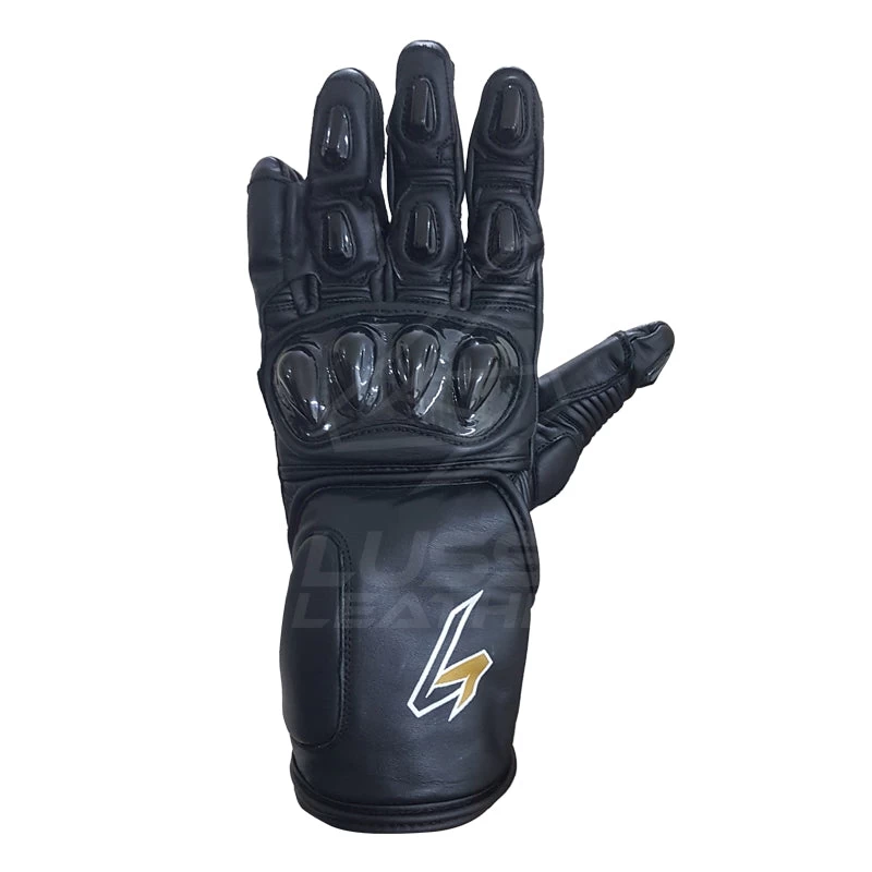 Gauntlet Motorcycle Racing Gloves With Stretch Leather 3 Gauntlet Motorcycle Racing Gloves With Stretch Leather