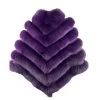 Women's Purple Fox Fur Cape/ Poncho 1 Women's Purple Fox Fur Cape/ Poncho -Leather Clothing Store Purple 4