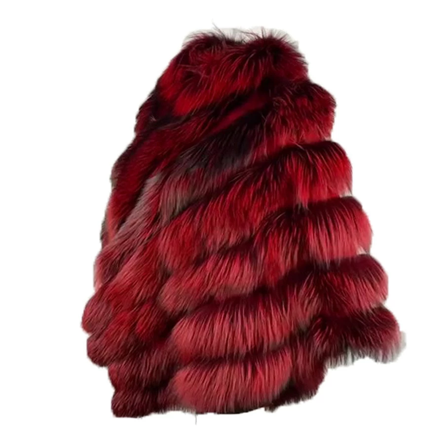 Women's Red Fox Fur Cape/ Poncho 4 Women's Red Fox Fur Cape/ Poncho - Image 2