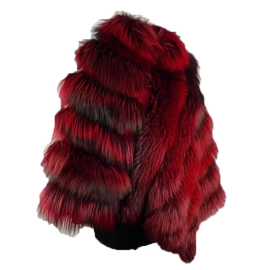 Women's Red Fox Fur Cape/ Poncho 6 Women's Red Fox Fur Cape/ Poncho - Image 4