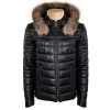 Richie Winter Puffer Leather Jacket With Fur Hoodie -Leather Clothing Store RichieWinterPufferleatherjacketwithfurhoodie 1