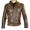Roan Distressed Brown Moto Leather Jacket -Leather Clothing Store RoanDistressedBrownmotoleatherjacket 1
