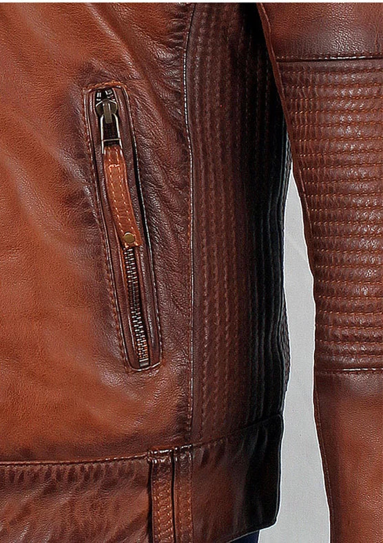 Men's Ruda Burnished Leather Jacket 4 Men's Ruda Burnished Leather Jacket - Image 3