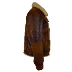 Kevin's Vintage Trucker Style Shearling Jacket 9 Kevin's Vintage Trucker Style Shearling Jacket -Leather Clothing Store S 4