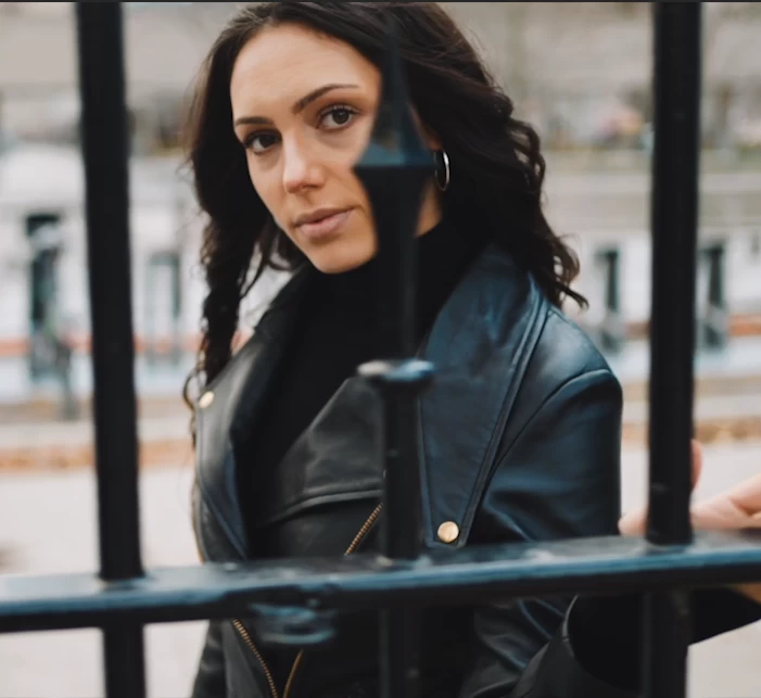 Hailey Biker Jacket With Double Lapels 6 Hailey Biker Jacket With Double Lapels - Image 4