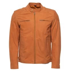 Steve's Nubuck Leather Plain Moto Style Jacket