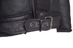 Black On Black Shearling Biker Jacket With Belt 8 Black On Black Shearling Biker Jacket With Belt -Leather Clothing Store Studio Session 01826 min