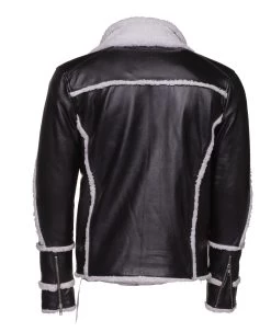 Harry's Sherpa Leather Jacket With Double Collar 16 Harry's Sherpa Leather Jacket With Double Collar -Leather Clothing Store Studio Session 01844 min