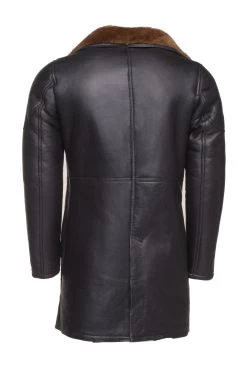 Real Shearling Coat Inspired By Ryan Gosling's Blade Runner 2049 Trench Coat -Leather Clothing Store Studio Session 01858 min