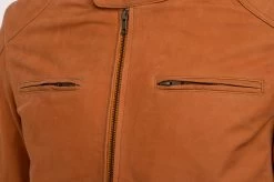 Steve's Nubuck Leather Plain Moto Style Jacket -Leather Clothing Store StudioSession 028