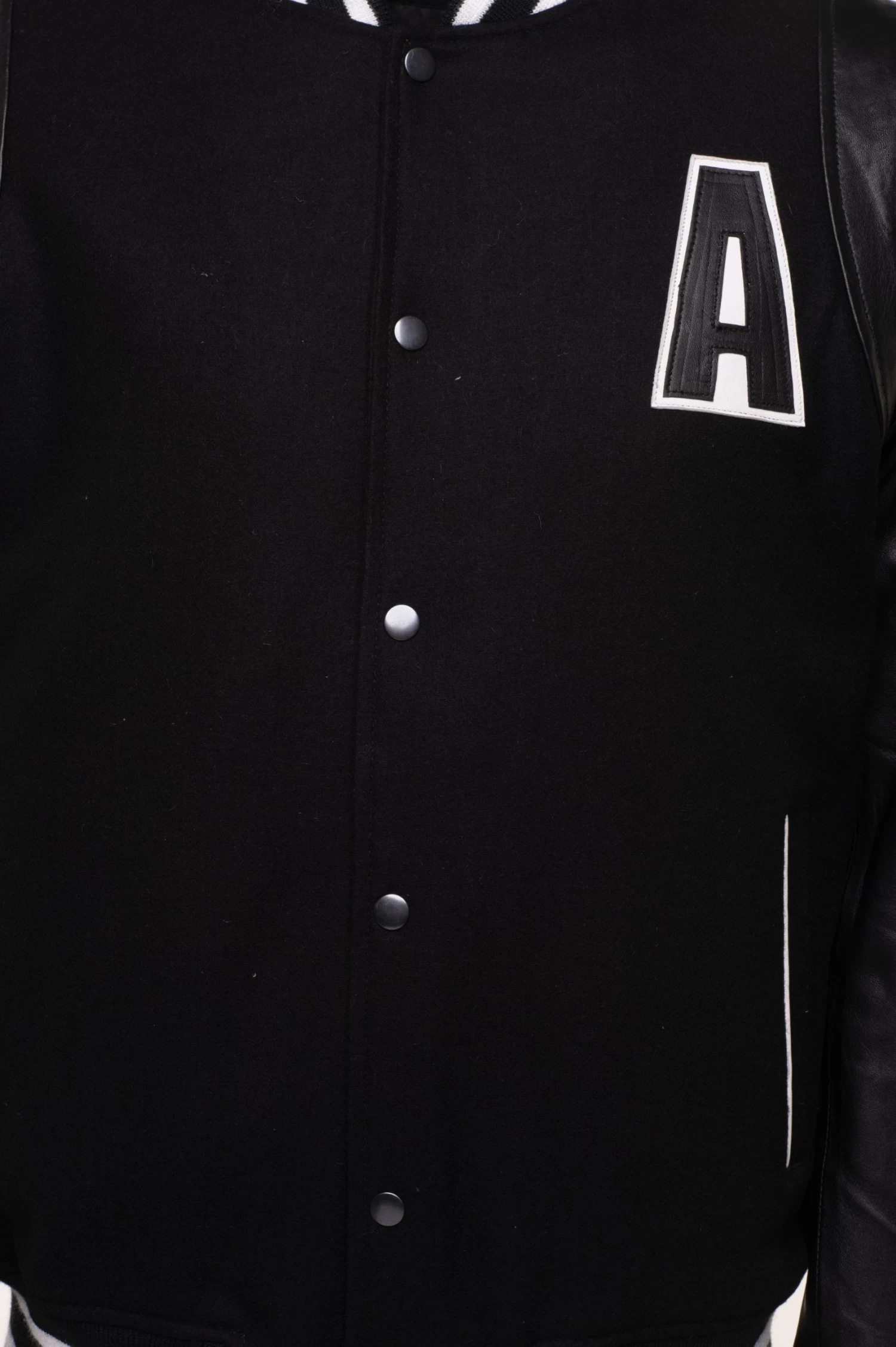 Darrel's Varsity Leather Jacket With Leather Lettering 5 Darrel's Varsity Leather Jacket With Leather Lettering - Image 3