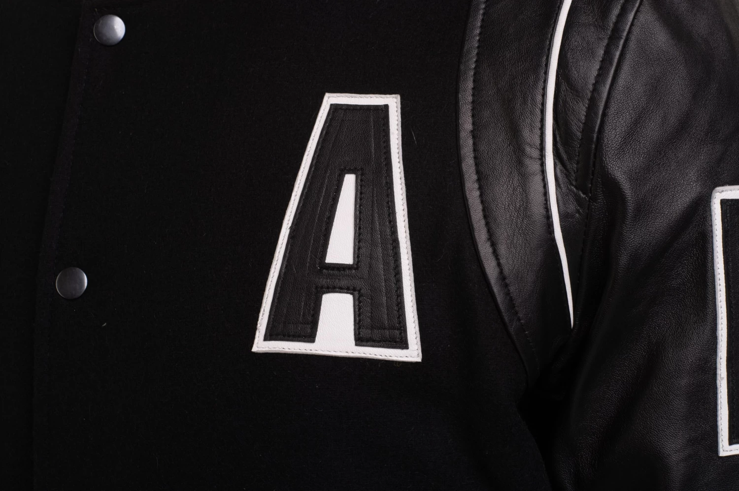 Darrel's Varsity Leather Jacket With Leather Lettering 7 Darrel's Varsity Leather Jacket With Leather Lettering - Image 5