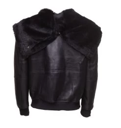 Gregos Varsity Style Sheepskin Shearling Jacket With Large Hoodie 12 Gregos Varsity Style Sheepskin Shearling Jacket With Large Hoodie -Leather Clothing Store StudioSession 292 min