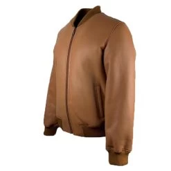 Jonathan Tan Shearling Bomber Jacket -Leather Clothing Store Tan2