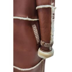 Liliana's Golden Tan Shearling Trench Coat -Leather Clothing Store Untitleddesign 4 2