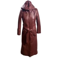 Nora's Trendy Women's Long Hooded Overcoat