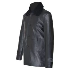 Eric's Black Leather Car Coat With Fur Collar -Leather Clothing Store Untitleddesign 96