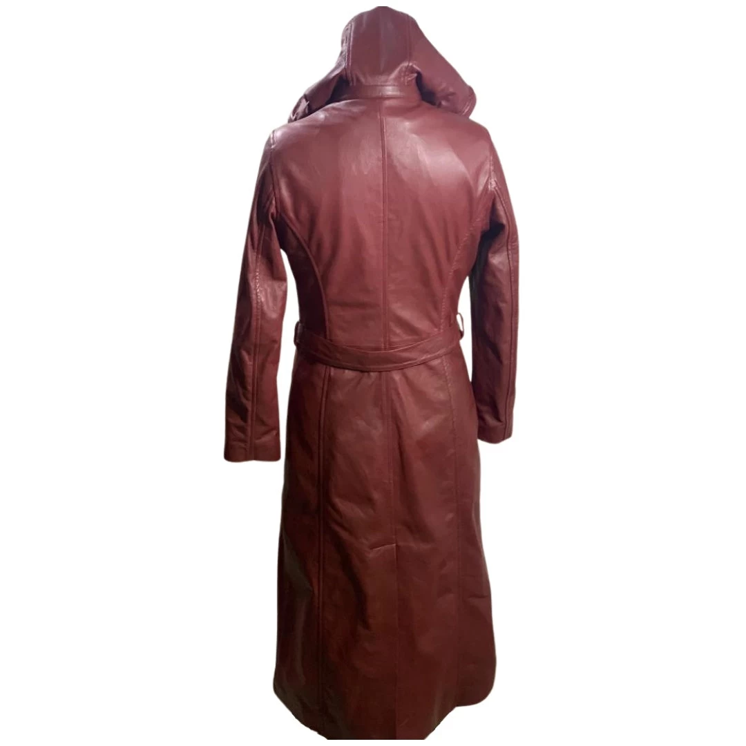 Nora's Trendy Women's Long Hooded Overcoat 4 Nora's Trendy Women's Long Hooded Overcoat - Image 2